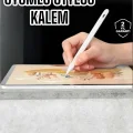 BUĞZ Dokunmatik Kalem Beyaz Şarjlı Yedek Uçlu Android ve İOS Uyumlu