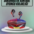 BUĞZ Dokunmatik Kontrol Tws Işıklı Kulakiçi Bluetooth Kulaklık Kablosuz Oyuncu Kulaklığı - BUĞZ