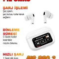 BUĞZ Dokunmatik Kontrollü, Aktif Gürültü Önlemeli ve Suya Dayanıklı Kablosuz Kulak İçi Kulaklık