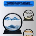 BUĞZ Döndürülebilir Dinamik Kum Tablosu – Stres Giderici, Yüksek Kaliteli Cam ve Doğal Kum ile Sanatsal Masa Dekoru
