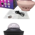 BUĞZ Dönen Işıklı Disko Topu Projektör Müzik Çalarlı Disco Speaker