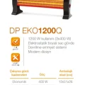 BUĞZ Dp-1200q 1200 W Elektrikli Quartz Isıtıcı