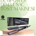 BUĞZ DP-134 Saç Tost Makinesi 220°C Isı Ayarlı, 360° Dönebilen Kablo