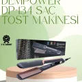  DP-134 Saç Tost Makinesi 220°C Isı Ayarlı, 360° Dönebilen Kablo