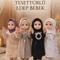 BUĞZ Dua Eden Tesettürlü Oyuncak Bebek, Müzikli Ramazan Edep Bebek