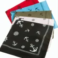 BUĞZ Dümen Çapa Desenli Keten Bandana 50*50
