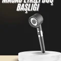 BUĞZ Duş Başlığı Profesyonel Masaj Başlıklı 3 Modlu Yeni Nesil Masaj Uçlu Su Tasarruflu - BUĞZ
