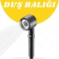 BUĞZ Duş Başlığı Yüksek Basınçlı Masaj Taraklı 3 Kademeli