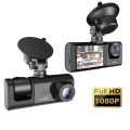  DV300 Yeni 3 Kameralı Araç İçi Kayıt Kamerası Trafik Recorder 2 İnç IPS Ekran Full HD 1080p