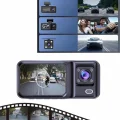 DVR Araç İçi Kamera Ön ve İç Kamera 2 İnç Ekranlı Çift Kamera