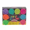 BUĞZ 8 Adet 448 g Oyun Hamuru Seti, Neon veya Gökkuşağı Renk, 2+ Yaş Çocuk Modelleme BX-313371