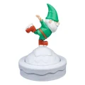 BUĞZ Eco Lounge Dönen Buz Pateni Cüce 13 cm – Kış Yılbaşı Dekoratif Figür