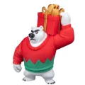 BUĞZ Eco Lounge Kutup Ayısı Figürü 25 cm – Kutu Taşıyan Mizahi Yılbaşı Dekoru