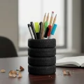 BUĞZ Eco Lounge Lastik Şeklinde Kalemlik – Siyah Dekoratif Organizer
