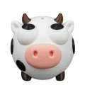 BUĞZ Eco Lounge Sevimli İnek Kumbara 13 cm – Dekoratif Para Kutusu 3D Baskı