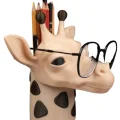 BUĞZ Eco Lounge Zürafa Kalemlik & Gözlük Standı 16 cm – Masaüstü Organizer