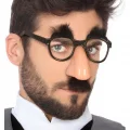 BUĞZ Eğlenceli Kılık Değiştirme Kaş Bıyık Mizah Gözlüğü 9x13 Cm - BUĞZ