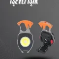  El Feneri LED Anahtarlık Çok Fonksiyonlu Mini Çakmak Özellikli