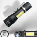 BUĞZ El Feneri Led USB Şarjlı Zoom Mini Led Işık Acil Durum Feneri