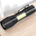 BUĞZ El Feneri Led USB Şarjlı Zoom Mini Led Işık Acil Durum Feneri