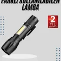 BUĞZ EL Feneri Uzun Menzilli Usb Şarj Edilebilir Kamp Lambası