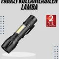  EL Feneri Uzun Menzilli Usb Şarj Edilebilir Kamp Lambası