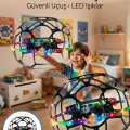 BUĞZ El Hareketi Kontrollü Futbol Topu Tasarımlı Drone LED Işıklı