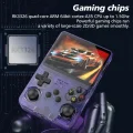 BUĞZ El tipi retro oyun konsolu Linux işletim sistemi 64 GB hafıza 15000 oyun IPS ekran mor Bluetooth