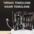  Elektrikli Manikür Pedikür Seti İkili Set 12 Parça Tırnak Bakımı Törpü Protez Çıkarma