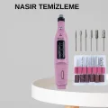 BUĞZ Elektrikli Manikür Pedikür Seti İkili Set 17 Parça Tırnak Bakımı Nasır Temizleme Tırnak Şekillendirme