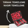 BUĞZ Elektrikli Manikür Pedikür Seti İkili Set 17 Parça Tırnak Bakımı Nasır Temizleme Tırnak Şekillendirme