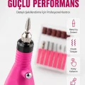 BUĞZ Elektrikli Manikür Pedikür Törpü Seti 6 Başlıklı Yeni Nesil