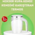 BUĞZ Elektrikli Otomatik Karıştırıcı Kupa – 304 Paslanmaz, USB Şarjlı, Taşınabilir