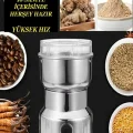BUĞZ Elektrikli Paslanmaz Çelik Baharat Pirinç Öğütücü