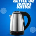 BUĞZ Elektrikli Paslanmaz Çelik Su Isıtcı Çelik Kettle 1.8 Lt. Uzun Ömürlü