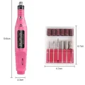  Elektrikli Profesyonel Manikür Pedikür Seti Değiştirilebilir Başlık Seçeneği