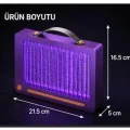 BUĞZ Elektrikli Sinek Öldürücü Lamba | Şarjlı, Sessiz, Led Işıklı Etkili Koruma