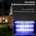 BUĞZ Elektrikli sinek öldürücü makine UV ışıklı çiftli gece lambası 8 watt - Süpermarket