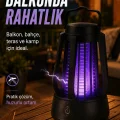 BUĞZ Elektrikli Sinek Öldürücü Mor Işıklı Taşınabilir Haşere Kovucu Lamba Cihazı