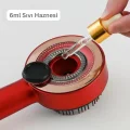 BUĞZ Elektrikli titreşimli masaj tarak kırmızı ışık terapili ve sıvı yağ aplikatörlü - Süpermarket