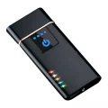  Elektronik Şarj Edilebilir Alevsiz Usb Dokunmatik Siyah Çakmak - Kutulu