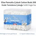 BUĞZ Elise Pamuklu Çubuk Cotton Buds 200’lü Kulak Temizleme Çubuğu Doğal Pamuk 1 Paket