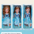  Eliza Konuşan Prenses Moda Bebek Taçlı, Işıltılı Elbiseli, Kutulu Oyuncak Bebek
