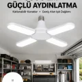 BUĞZ Enerji Tasarruflu LED Ampül 60 Watt 4 Kollu Beyaz Işık Yeni Nesil