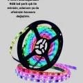  Enerji Tasarruflu RGB Şerit LED 5 Metre