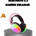 BUĞZ Ergonomik RGB Bluetooth Kulaklık 3D Ses