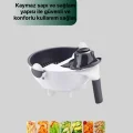 BUĞZ Ergonomik Sebze Rendeleyici ve Süzgeç Hazneli Dilimleyici - Lisinya