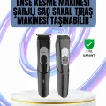 BUĞZ Ergonomik Tasarımlı, 3 Taraklı Profesyonel Şarjlı Saç Sakal Tıraş Makinesi