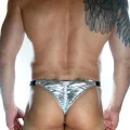 BUĞZ Erkek Arkası Büzgülü Gümüş Brazillian Slip