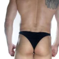 BUĞZ Erkek Arkası Büzgülü Siyah Brazillian Slip